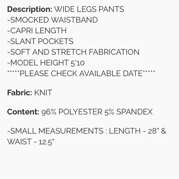 Easel Burgundy Wide Leg Pants - Picture 4 of 4